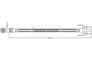 Borg & Beck Ελαστικός Σωλήνας Φρένων - BBH7976