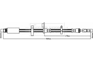 Borg & Beck Ελαστικός Σωλήνας Φρένων - BBH7984