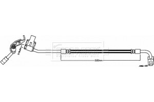 Borg & Beck Ελαστικός Σωλήνας Φρένων - BBH8099