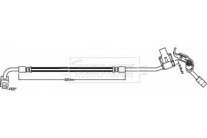 Borg & Beck Ελαστικός Σωλήνας Φρένων - BBH8100