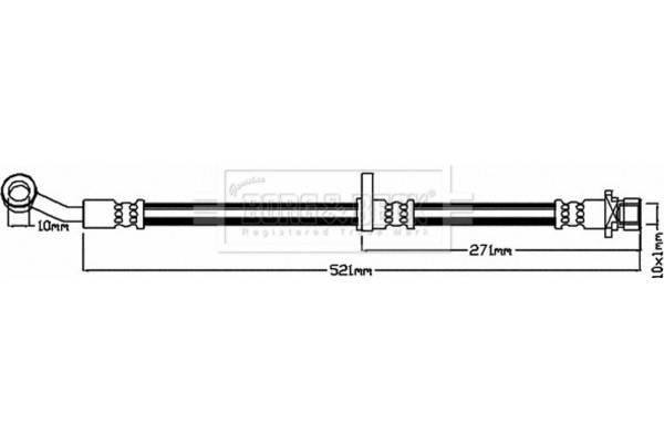 Borg & Beck Ελαστικός Σωλήνας Φρένων - BBH8211