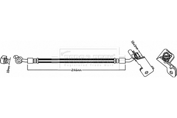 Borg & Beck Ελαστικός Σωλήνας Φρένων - BBH8294