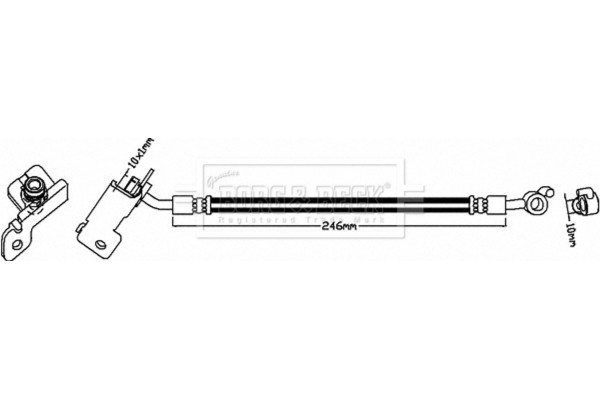 Borg & Beck Ελαστικός Σωλήνας Φρένων - BBH8295