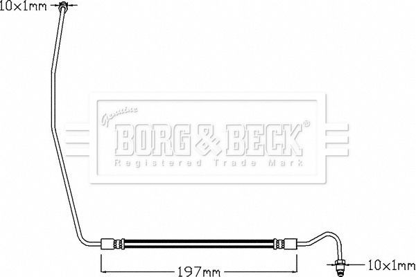 Borg & Beck Ελαστικός Σωλήνας Φρένων - BBH8327