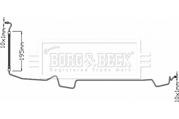 Borg & Beck Ελαστικός Σωλήνας Φρένων - BBH8328