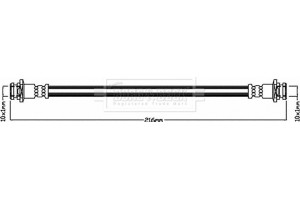 Borg & Beck Ελαστικός Σωλήνας Φρένων - BBH8384