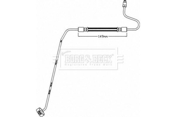 Borg & Beck Ελαστικός Σωλήνας Φρένων - BBH8446