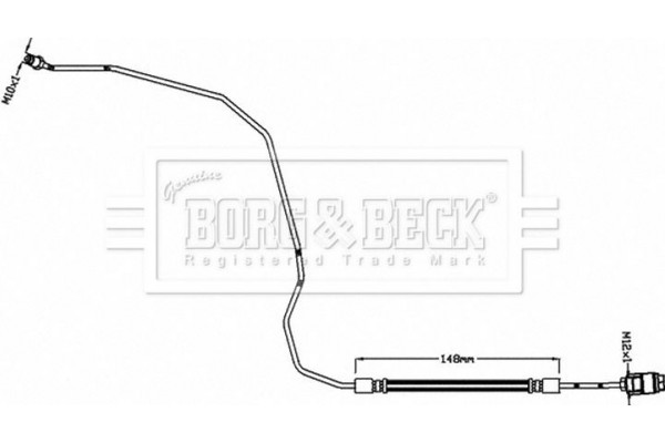 Borg & Beck Ελαστικός Σωλήνας Φρένων - BBH8465