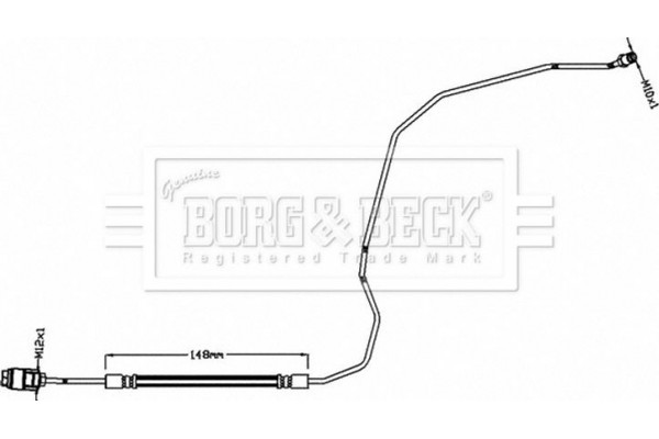 Borg & Beck Ελαστικός Σωλήνας Φρένων - BBH8466