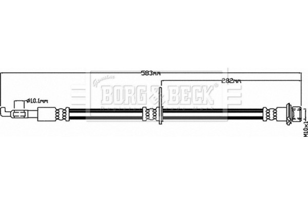Borg & Beck Ελαστικός Σωλήνας Φρένων - BBH8483