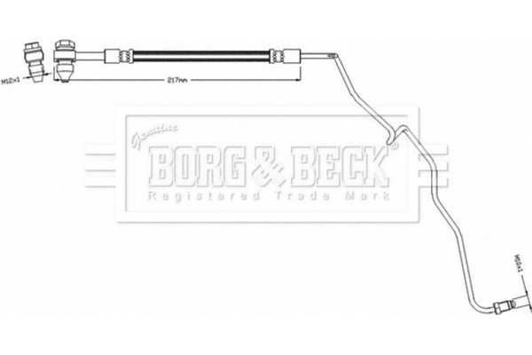 Borg & Beck Ελαστικός Σωλήνας Φρένων - BBH8503