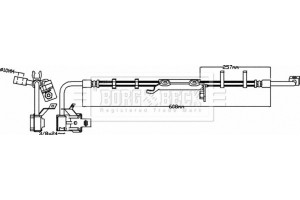 Borg & Beck Ελαστικός Σωλήνας Φρένων - BBH8643