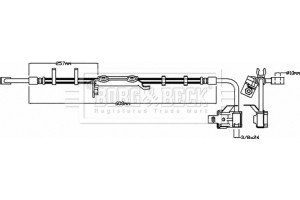 Borg & Beck Ελαστικός Σωλήνας Φρένων - BBH8644