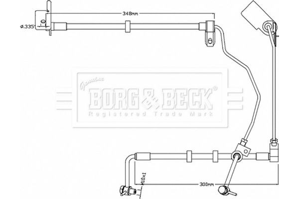 Borg & Beck Ελαστικός Σωλήνας Φρένων - BBH8741