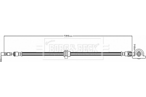 Borg & Beck Ελαστικός Σωλήνας Φρένων - BBH8891