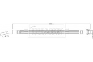 Borg & Beck Ελαστικός Σωλήνας Φρένων - BBH8904