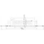 Borg & Beck Ντίζα, Φρένο Ακινητοποίησης - BKB3900