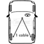 Borg & Beck Ντίζα, Φρένο Ακινητοποίησης - BKB2688