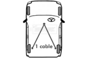 Borg & Beck Ντίζα, Φρένο Ακινητοποίησης - BKB2677