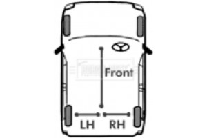 Borg & Beck Ντίζα, Φρένο Ακινητοποίησης - BKB1942