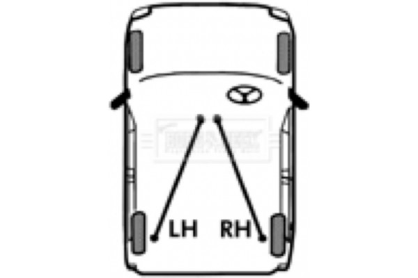 Borg & Beck Ντίζα, Φρένο Ακινητοποίησης - BKB2977