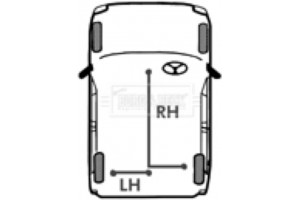 Borg & Beck Ντίζα, Φρένο Ακινητοποίησης - BKB3759