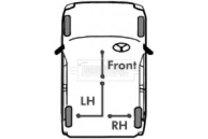 Borg & Beck Ντίζα, Φρένο Ακινητοποίησης - BKB1918