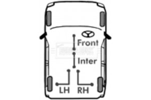 Borg & Beck Ντίζα, Φρένο Ακινητοποίησης - BKB3748