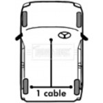 Borg & Beck Ντίζα, Φρένο Ακινητοποίησης - BKB6002