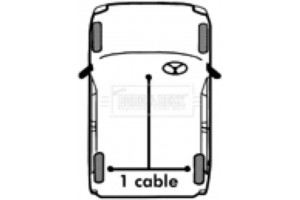 Borg & Beck Ντίζα, Φρένο Ακινητοποίησης - BKB6002