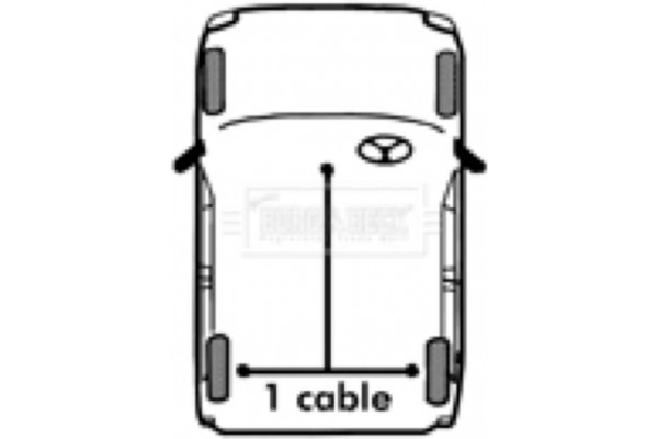 Borg & Beck Ντίζα, Φρένο Ακινητοποίησης - BKB6002