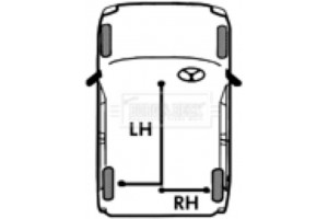 Borg & Beck Ντίζα, Φρένο Ακινητοποίησης - BKB2273