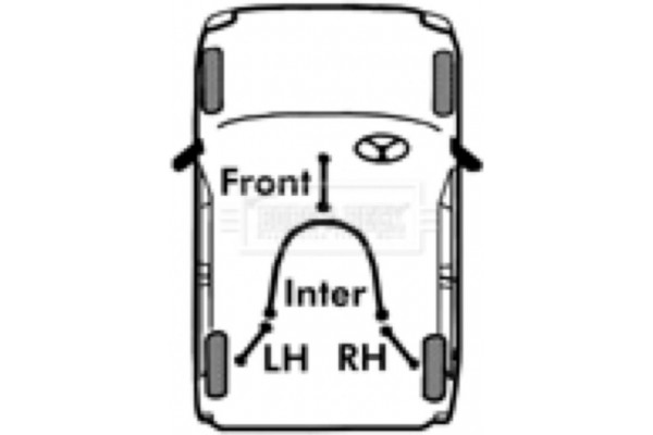 Borg & Beck Ντίζα, Φρένο Ακινητοποίησης - BKB3356