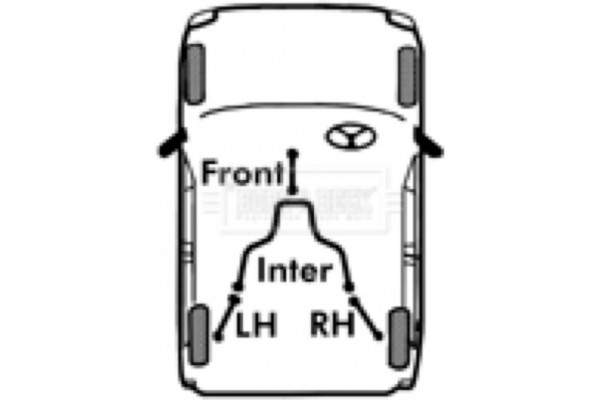 Borg & Beck Ντίζα, Φρένο Ακινητοποίησης - BKB2588