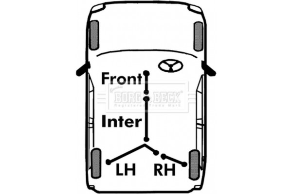 Borg & Beck Ντίζα, Φρένο Ακινητοποίησης - BKB3776