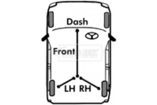 Borg & Beck Ντίζα, Φρένο Ακινητοποίησης - BKB6006