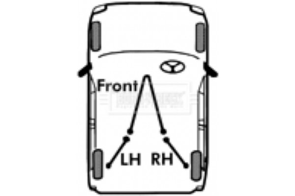 Borg & Beck Ντίζα, Φρένο Ακινητοποίησης - BKB3261