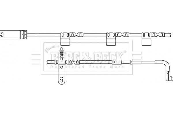 Borg & Beck Προειδοπ. επαφή, Φθορά Υλικού Τριβής Των Φρένων - BWL3028