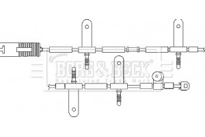 Borg & Beck Προειδοπ. επαφή, Φθορά Υλικού Τριβής Των Φρένων - BWL3039