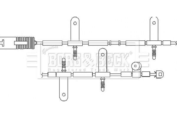 Borg & Beck Προειδοπ. επαφή, Φθορά Υλικού Τριβής Των Φρένων - BWL3039