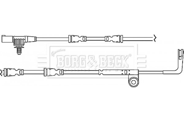Borg & Beck Προειδοπ. επαφή, Φθορά Υλικού Τριβής Των Φρένων - BWL3041