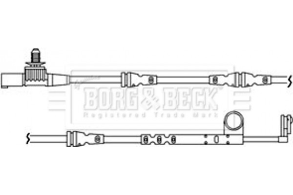 Borg & Beck Προειδοπ. επαφή, Φθορά Υλικού Τριβής Των Φρένων - BWL3086