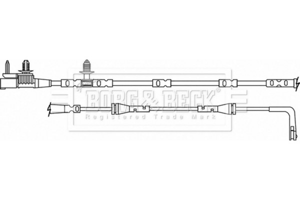 Borg & Beck Προειδοπ. επαφή, Φθορά Υλικού Τριβής Των Φρένων - BWL3179