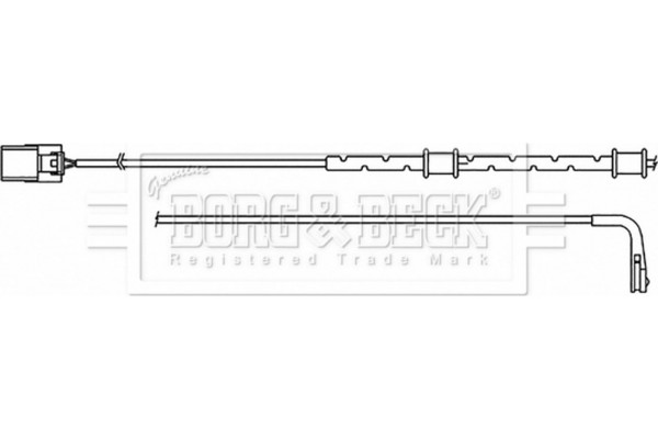 Borg & Beck Προειδοπ. επαφή, Φθορά Υλικού Τριβής Των Φρένων - BWL3181