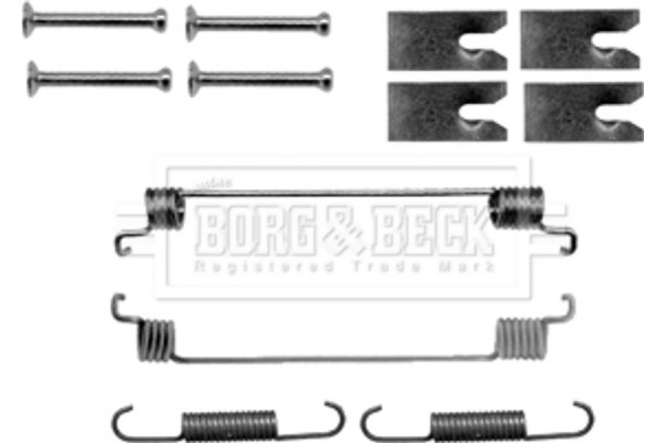 Borg & Beck Σετ βοηθ. εξαρτημάτων, Σιαγόνες Φρένου - BBK6151