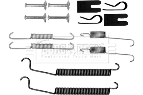 Borg & Beck Σετ βοηθ. εξαρτημάτων, Σιαγόνες Φρένου - BBK6218