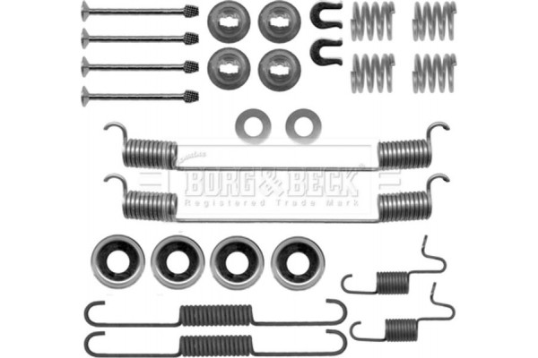 Borg & Beck Σετ βοηθ. εξαρτημάτων, Σιαγόνες Φρένου - BBK6222