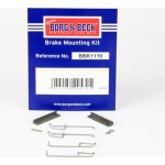 Borg & Beck Σετ βοηθ. εξαρτημάτων, Τακάκια Φρένων - BBK1119