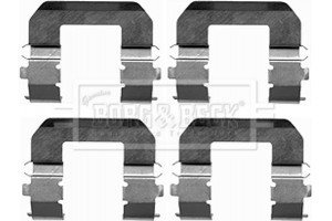 Borg & Beck Σετ βοηθ. εξαρτημάτων, Τακάκια Φρένων - BBK1238