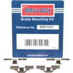 Borg & Beck Σετ βοηθ. εξαρτημάτων, Τακάκια Φρένων - BBK1203